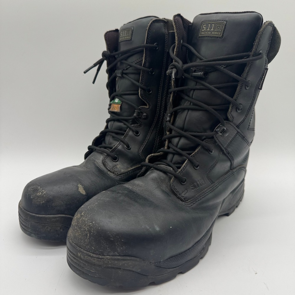 5.11 Tactical ATAC Shield Men Size 13 Black Waterproof Safety Toe Side Zip Boots